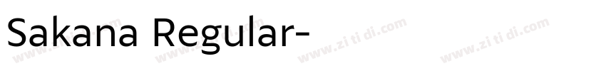 Sakana Regular字体转换